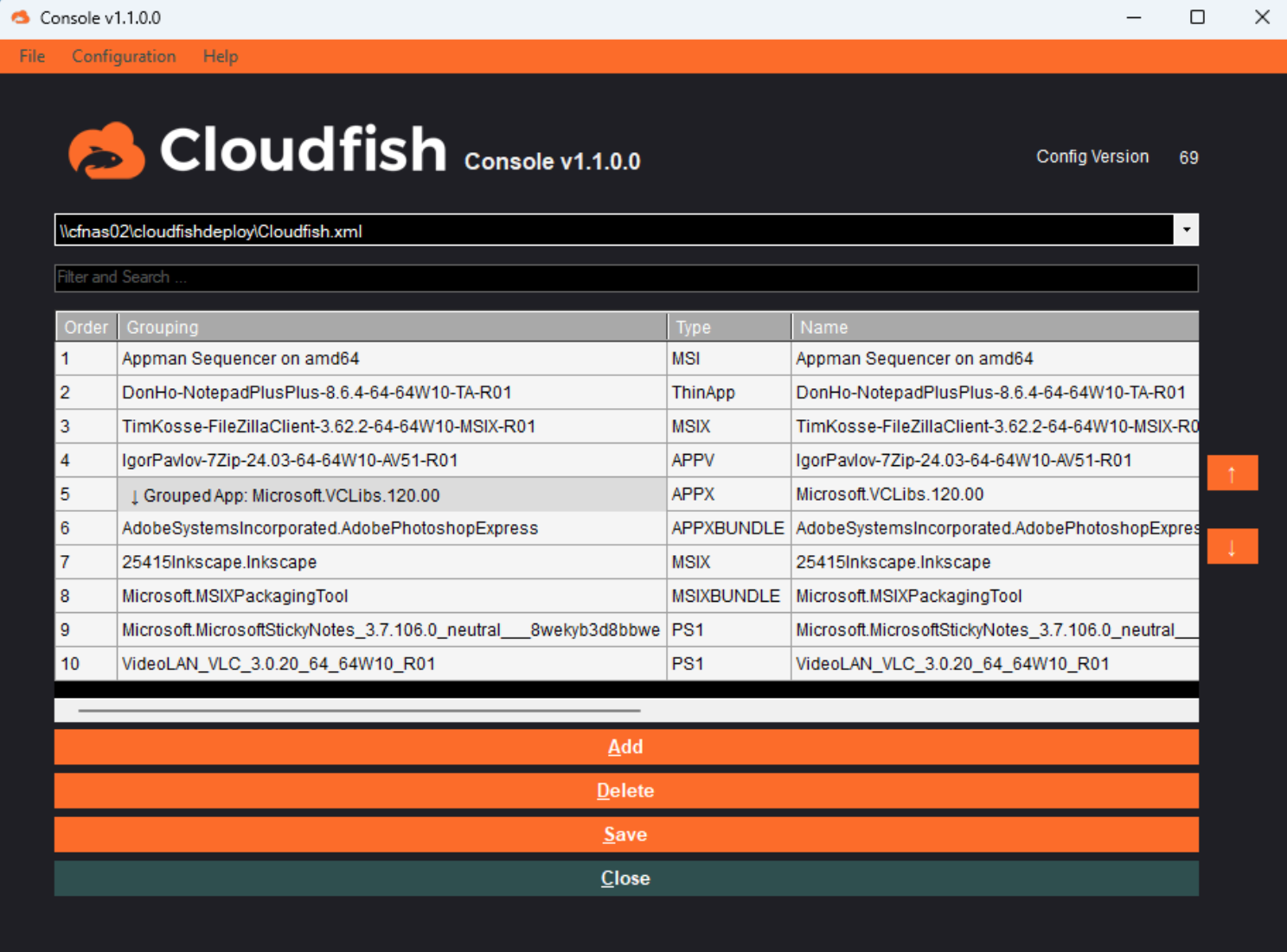 Cloudfish Console